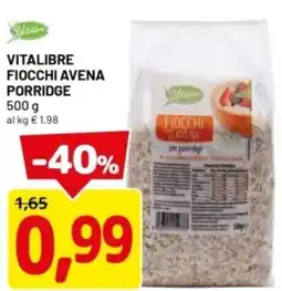 DPiù Vitalibre fiocchi avena porridge offerta