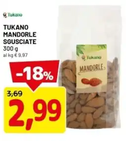 DPiù Tukano mandorle sgusciate offerta