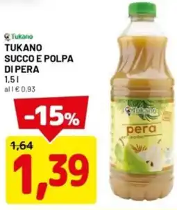 DPiù Tukano succo e polpa di pera offerta