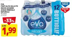 DPiù Eva fonti alta valle po rocce azzurre acqua minerale naturale offerta