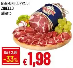 Galassia Negroni coppa di zibello offerta