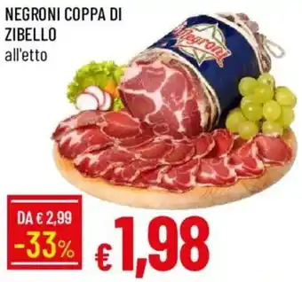 Galassia Negroni coppa di zibello offerta