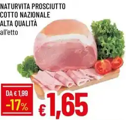Galassia Naturvita prosciutto cotto nazionale alta qualità offerta