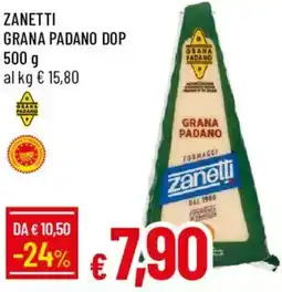 Galassia Zanetti grana padano dop offerta