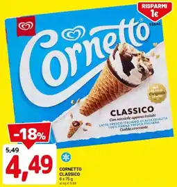 DPiù Cornetto classico offerta
