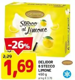 DPiù Delidor 6 stecco limone offerta