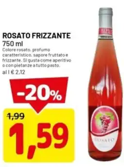 DPiù Rosato frizzante offerta