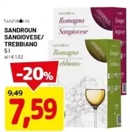 DPiù Sandroun sangiovese/ trebbiano offerta