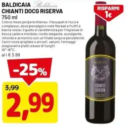 DPiù Baldicaia chianti docg riserva offerta