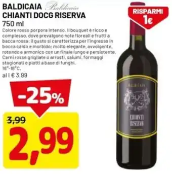 DPiù Baldicaia chianti docg riserva offerta