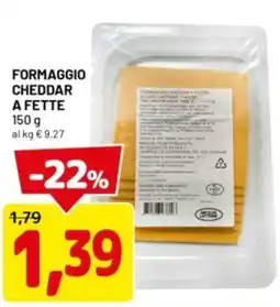 DPiù Formaggio cheddar a fette offerta