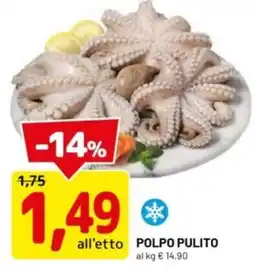 DPiù Polpo pulito offerta