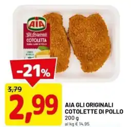 DPiù Aia gli originali cotolette di pollo offerta