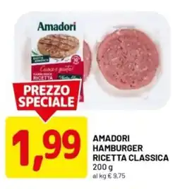 DPiù Amadori hamburger ricetta classica offerta