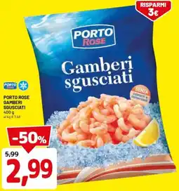 DPiù Porto rose gamberi sgusciati offerta