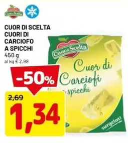 DPiù Cuor di scelta cuori di carciofo a spicchi offerta