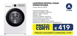Esselunga SAMSUNG LAVATRICE CRYSTAL CLEAN WW80CGC04DA offerta