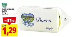 DPiù Cuor di malga burro offerta