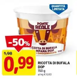 DPiù Ponte reale ricotta di bufala DOP offerta