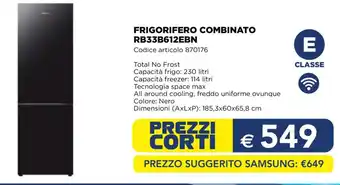 SAMSUNG FRIGORIFERO COMBINATO RB33B612EBN