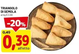 DPiù Triangolo di semola offerta