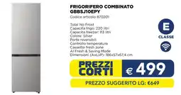 Esselunga LG FRIGORIFERO COMBINATO GBBSJ10EPY offerta