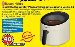 Tedi Russell Hobbs Satisfry Panoramic friggitrice ad aria Cream offerta