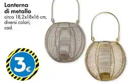 Tedi Lanterna di metallo offerta