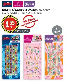 Tedi DISNEY/MARVEL Matite colorate offerta