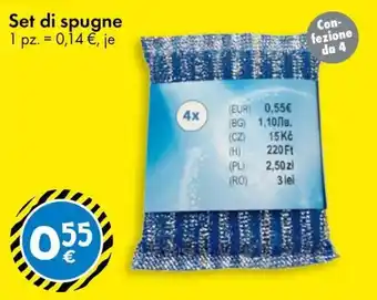 Tedi Set di spugne offerta