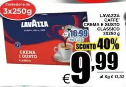 DEM Lavazza caffe' crema e gusto classico offerta