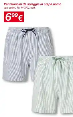 KiK Pantaloncini da spiaggia in crepe uomo offerta