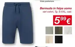 KiK Bermuda in felpa uomo offerta