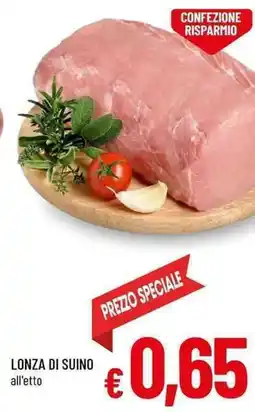 A&O Lonza di suino offerta