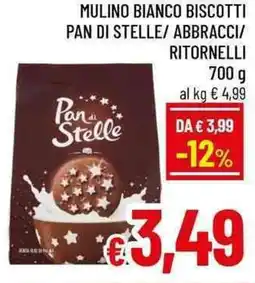 A&O Mulino bianco biscotti pan di stelle/ abbracci/ ritornelli offerta