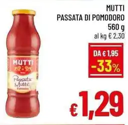 A&O Mutti passata di pomodoro offerta