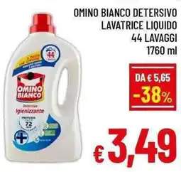 A&O Omino bianco detersivo lavatrice liquido offerta