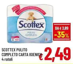 A&O Scottex pulito completo carta igienica offerta