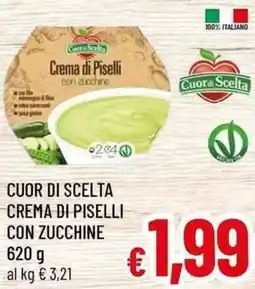 A&O Cuor di scelta crema di piselli con zucchine offerta