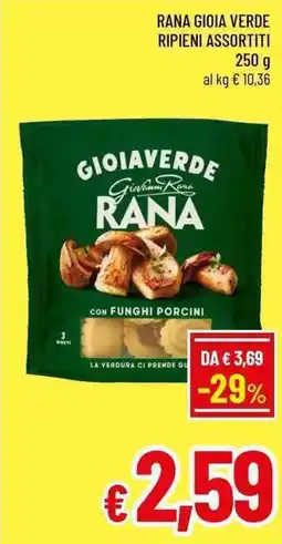 A&O Rana gioia verde ripieni offerta
