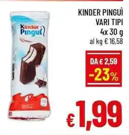A&O Kinder pinguì offerta
