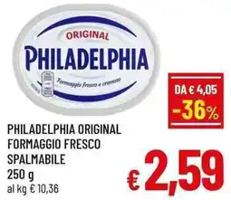 A&O Philadelphia original formaggio fresco spalmabile offerta