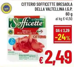 A&O Citterio sofficette bresaola della valtellina I.G.P. offerta