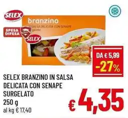 A&O Selex branzino in salsa delicata con senape surgelato offerta