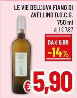 A&O Le vie dell'uva fiano di avellino D.O.C.G. offerta