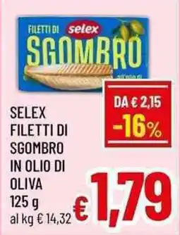 A&O Selex filetti di sgombro in olio di oliva offerta