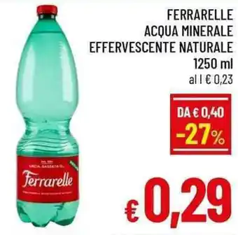 A&O Ferrarelle acqua minerale effervescente naturale offerta