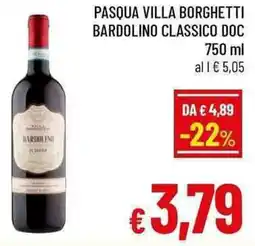 A&O Pasqua villa borghetti bardolino classico DOC offerta