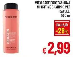 A&O Vitalcare professional nutritive shampoo per capelli offerta