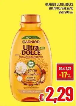 A&O Garnier ultra dolce shampoo/balsamo offerta